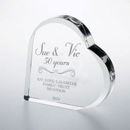 Anniversary 2 Crystal Heart
